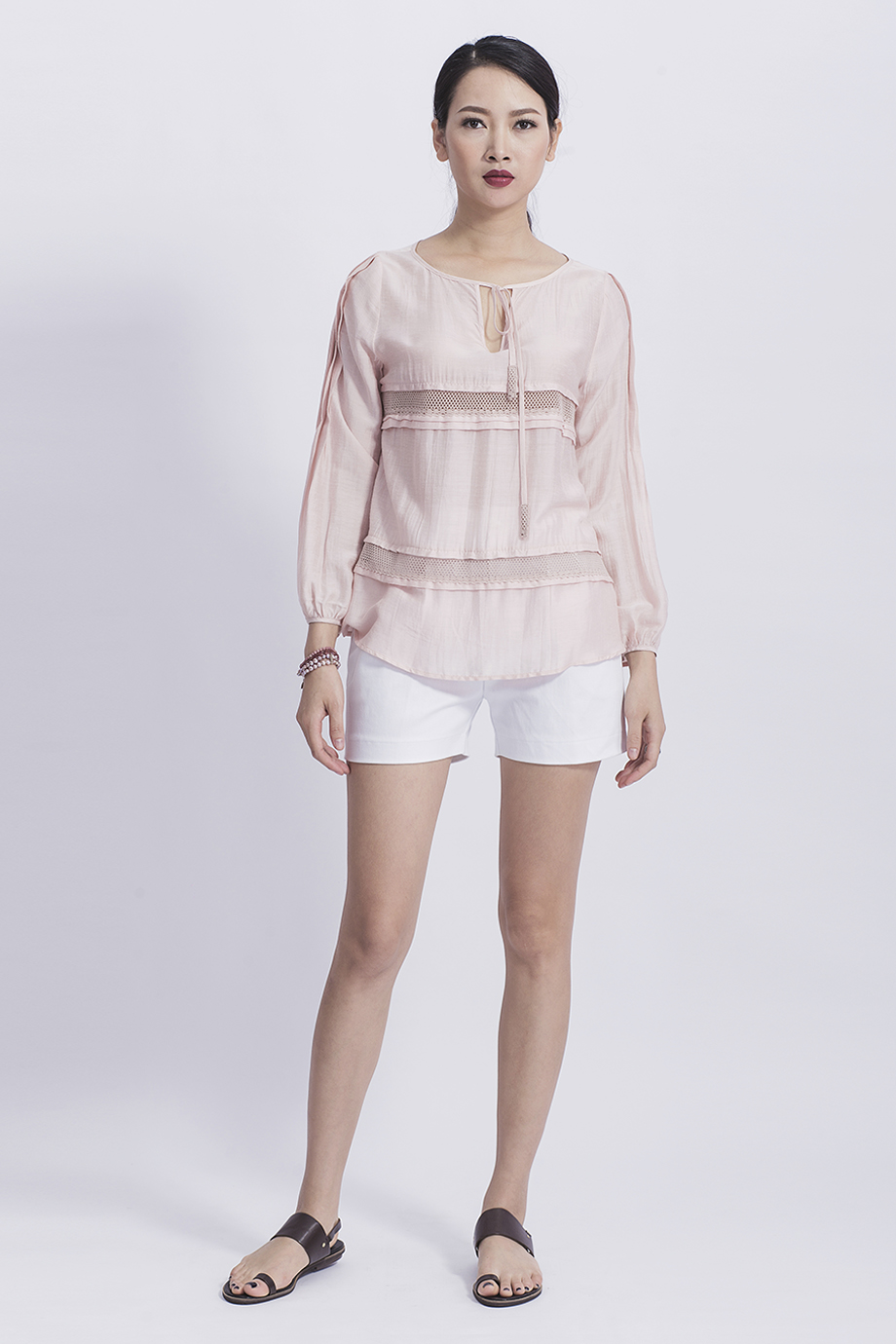 Áo lụa Febe Tunic/ Rose