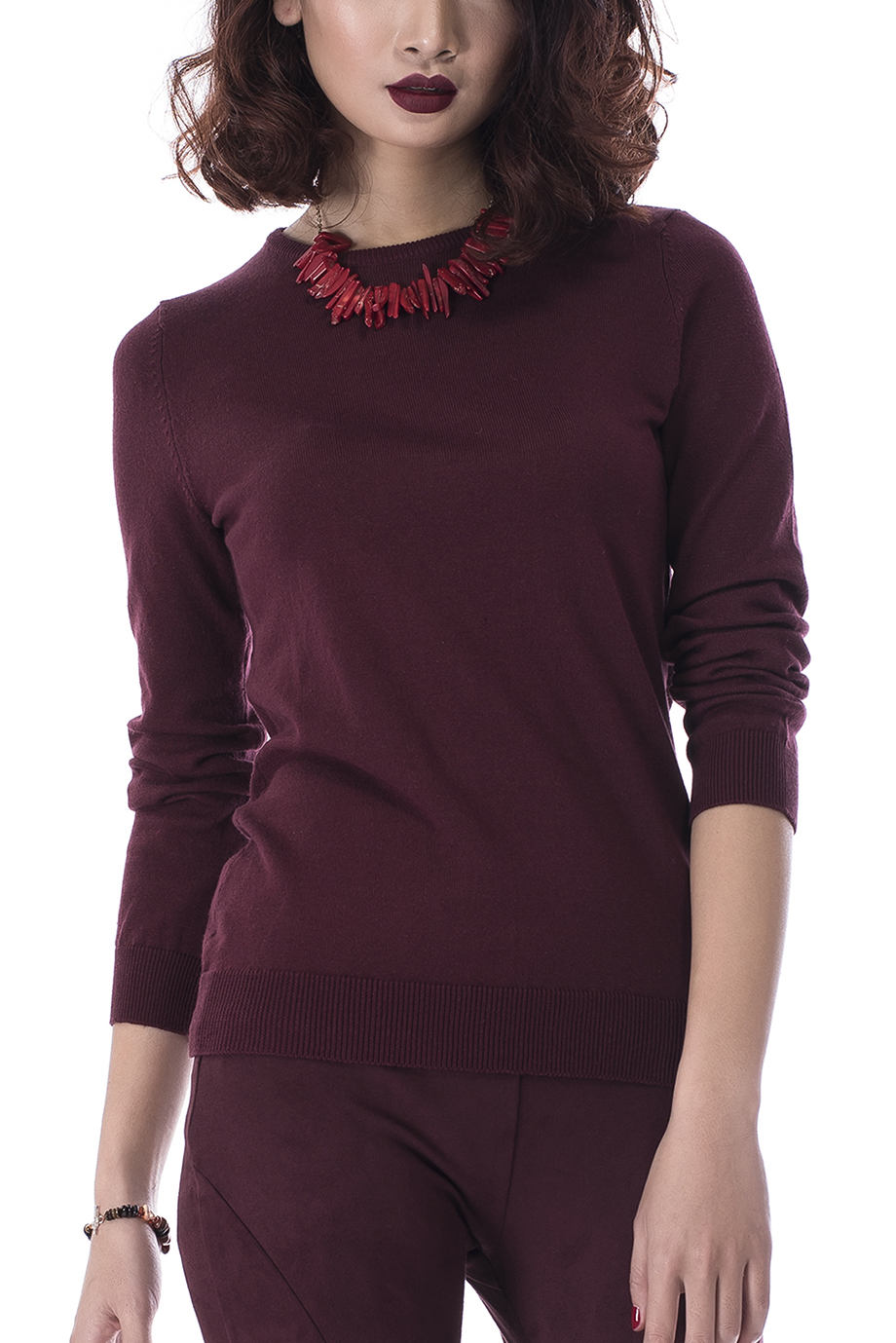 Áo len Zola Crew-neck Pullover/ Oxblood