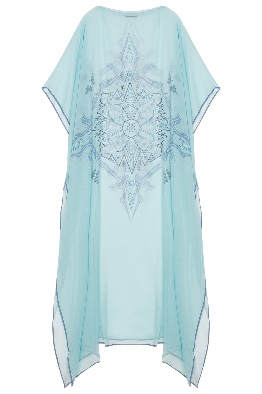 Boat-necked Silk Kaftan 109x143/ No (8)