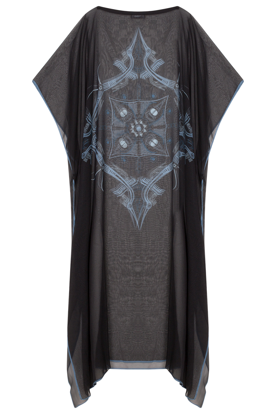 Boat-necked Silk Kaftan 109x143/ No (6)