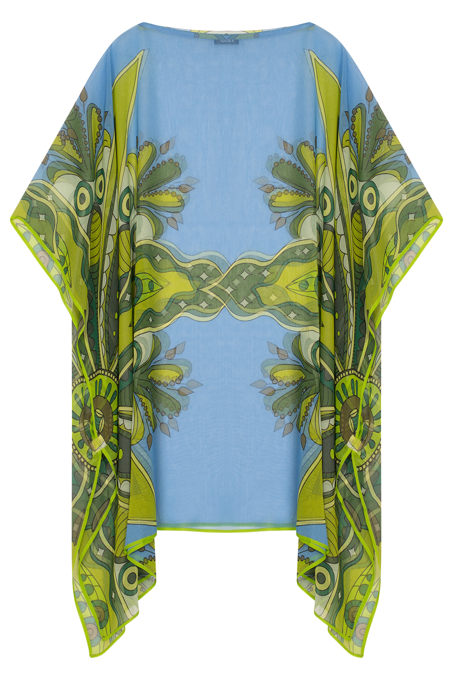 Boat-necked Silk Kaftan 109x86/ No (4)