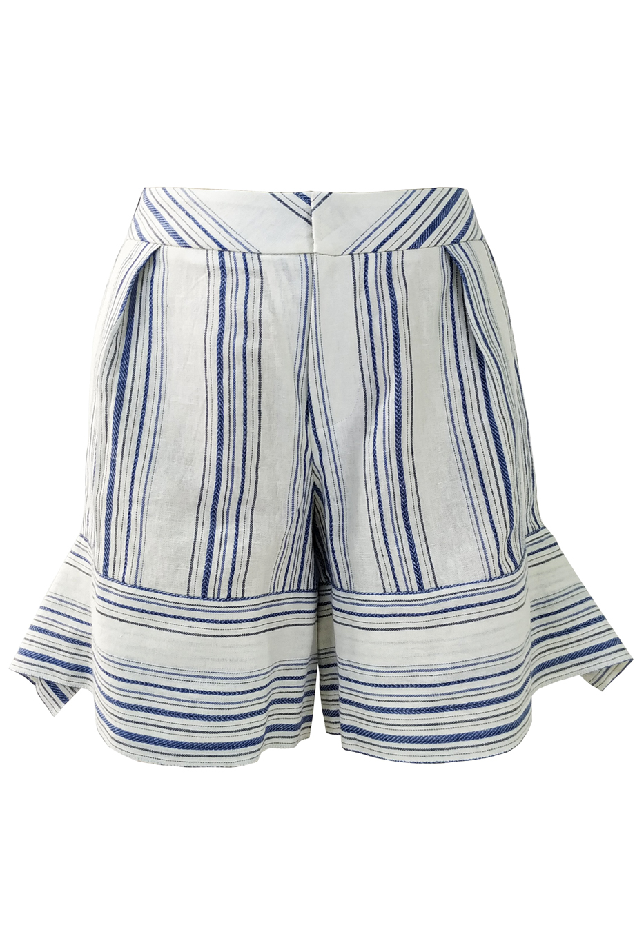 Quần short Jenna Draped Shorts/ White Navy Stripe 2250