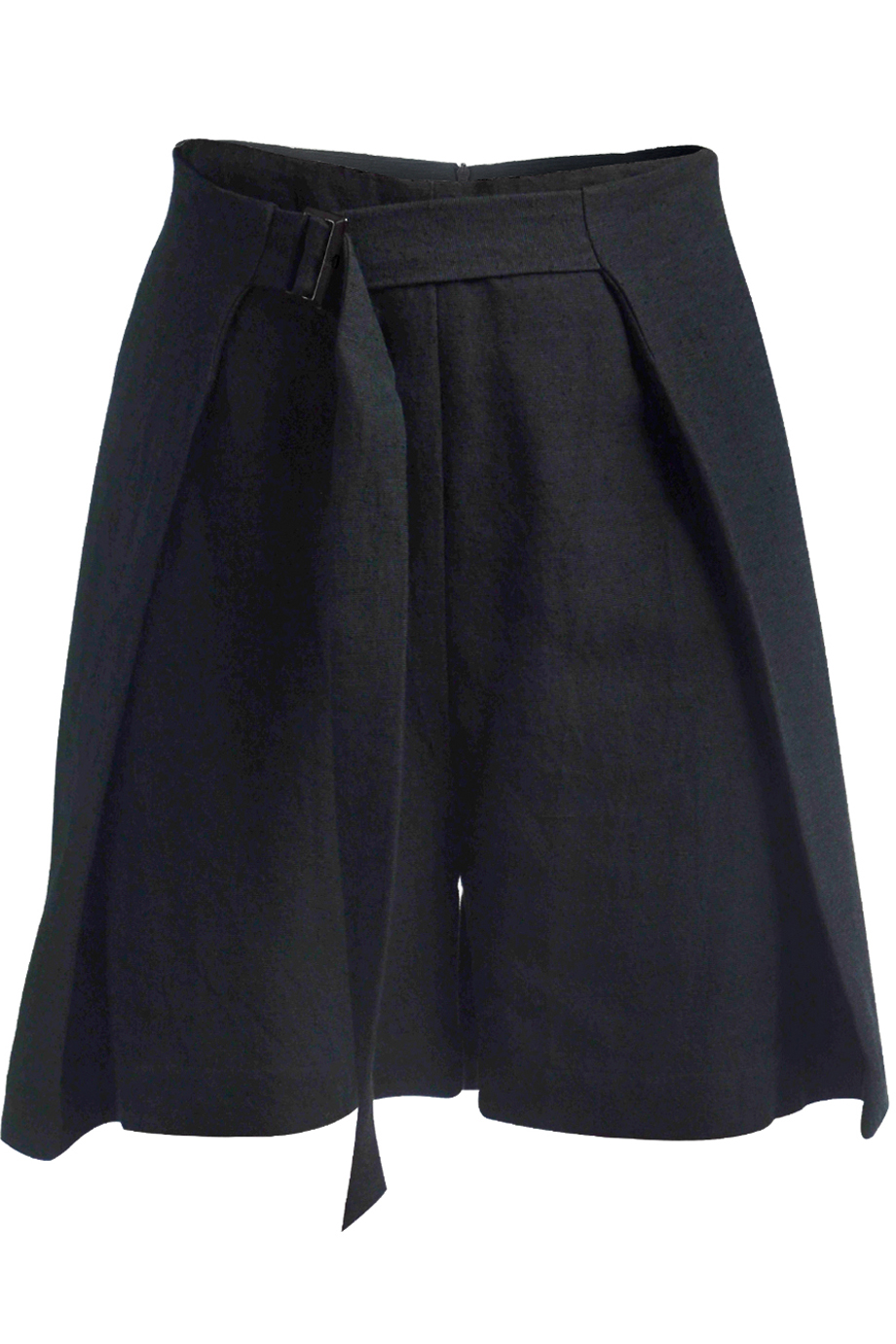 Quần lụa tơ tằm 100% Sonnet Silk Wrap Shorts/ Black