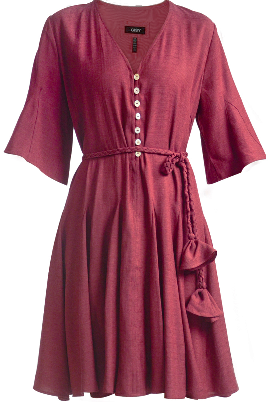 Đầm Estrella Belted  Mini Dress/ Plum 2253