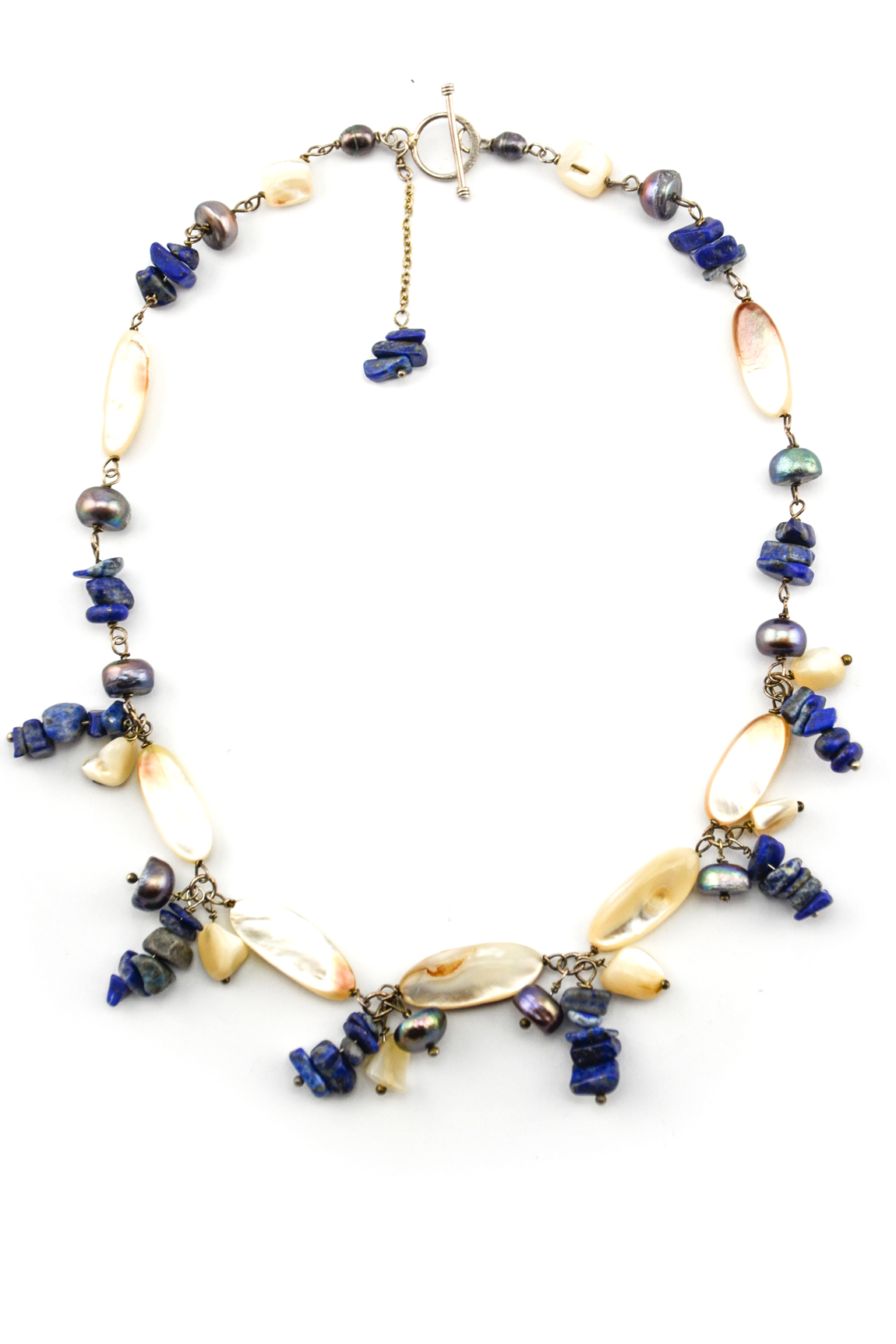 Vòng cổ Izzy Pearl & Lapis Necklace