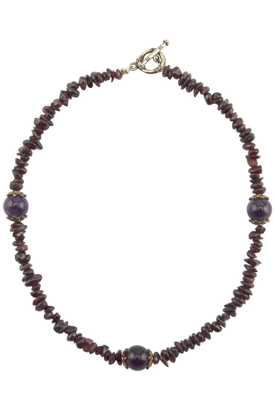 Vòng cổ Amara Amethyst & Garnet Necklace