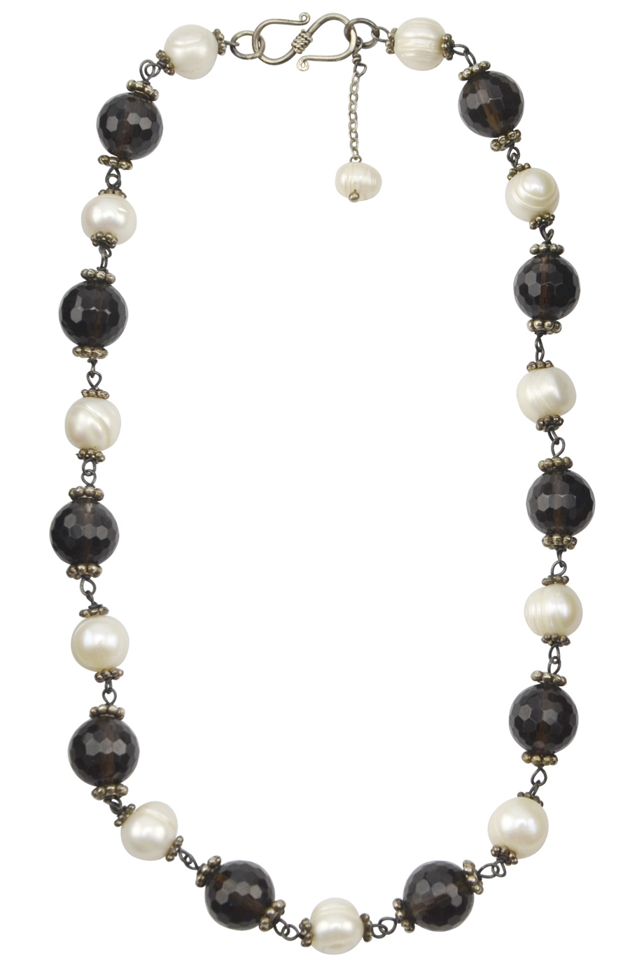 Vòng cổ Annie Pearl & Smoky Quartz Necklace