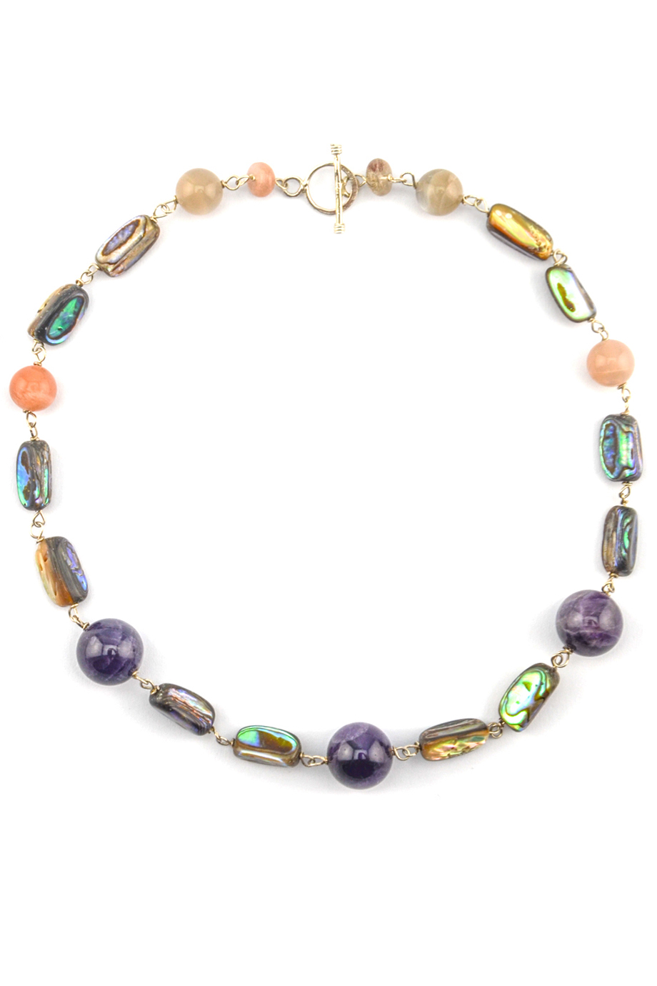 Vòng cổ Asha Amethyst Moon Shell Necklace