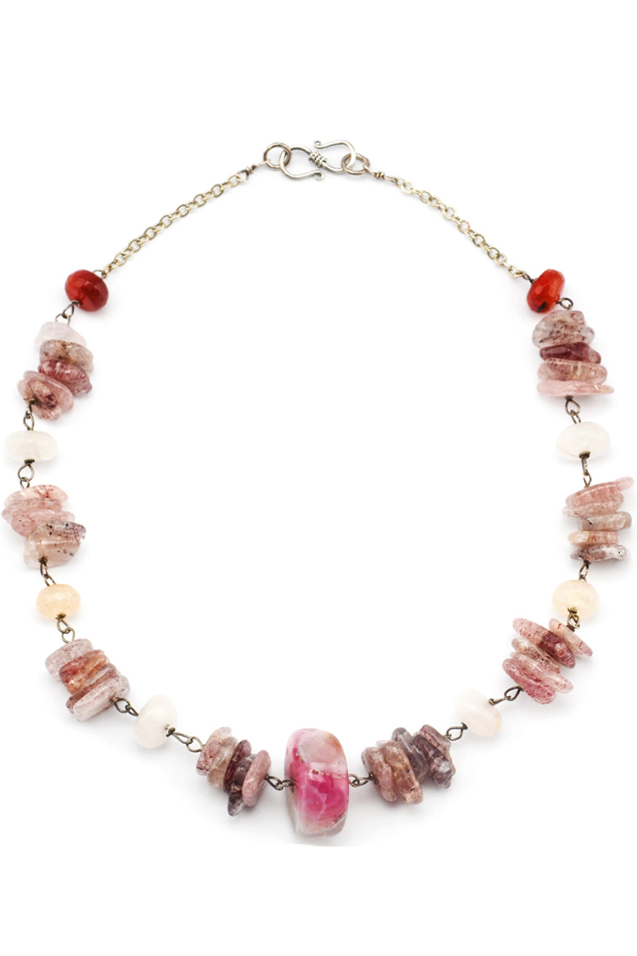 Vòng cổ Caris Rose & Silver Necklace