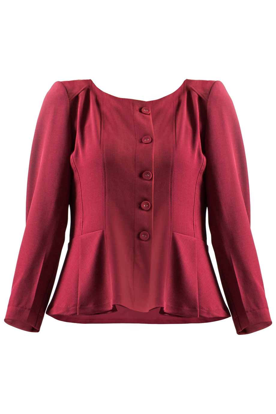 Áo vest Francessa Peplum Suit Jacket/ Burgundy 2146