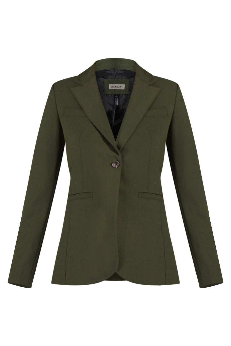 Áo vest nữ một khuy Collette One button Blazer/ Moss Green 2187