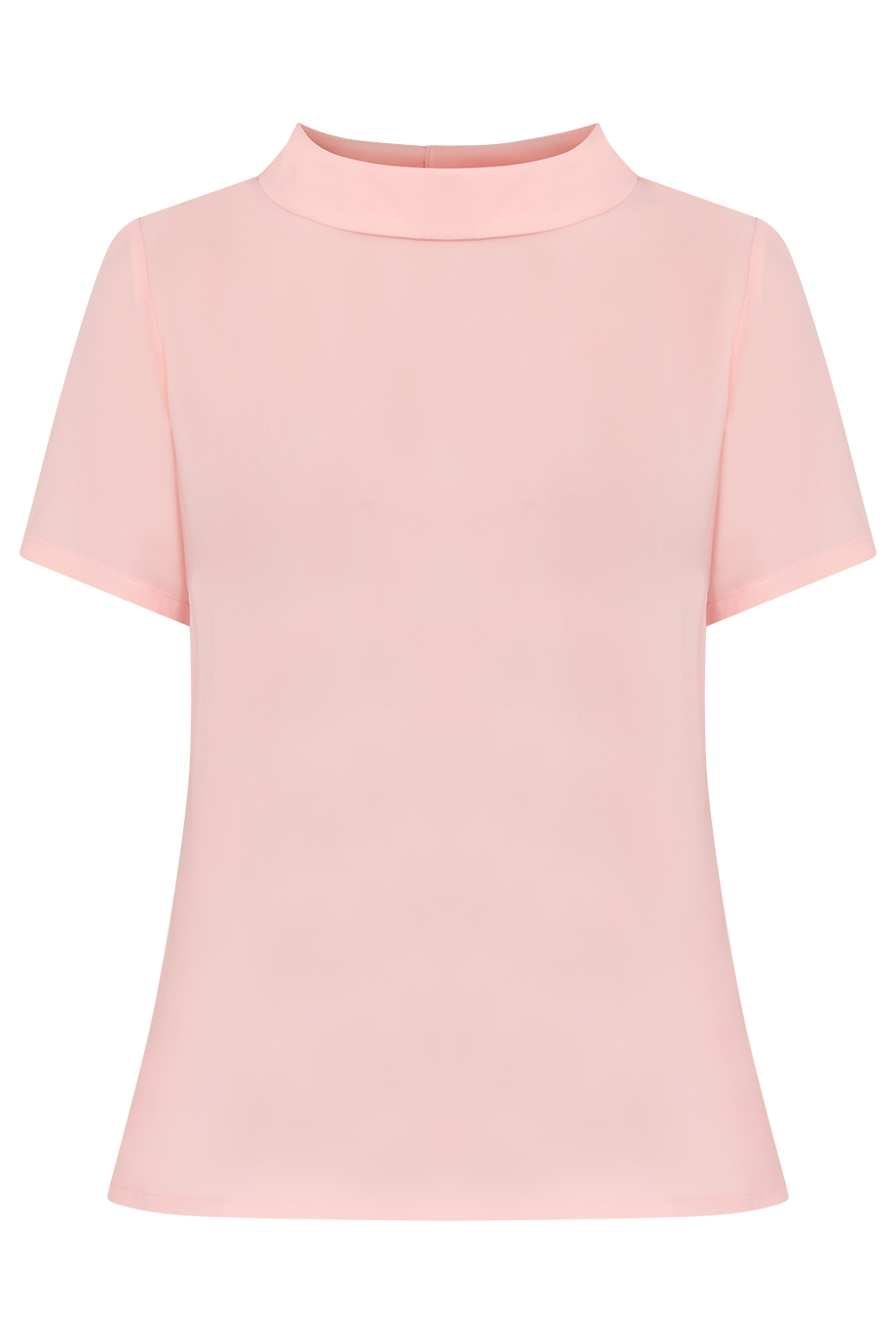 Mia Wide Collar Blouse/ Salmon