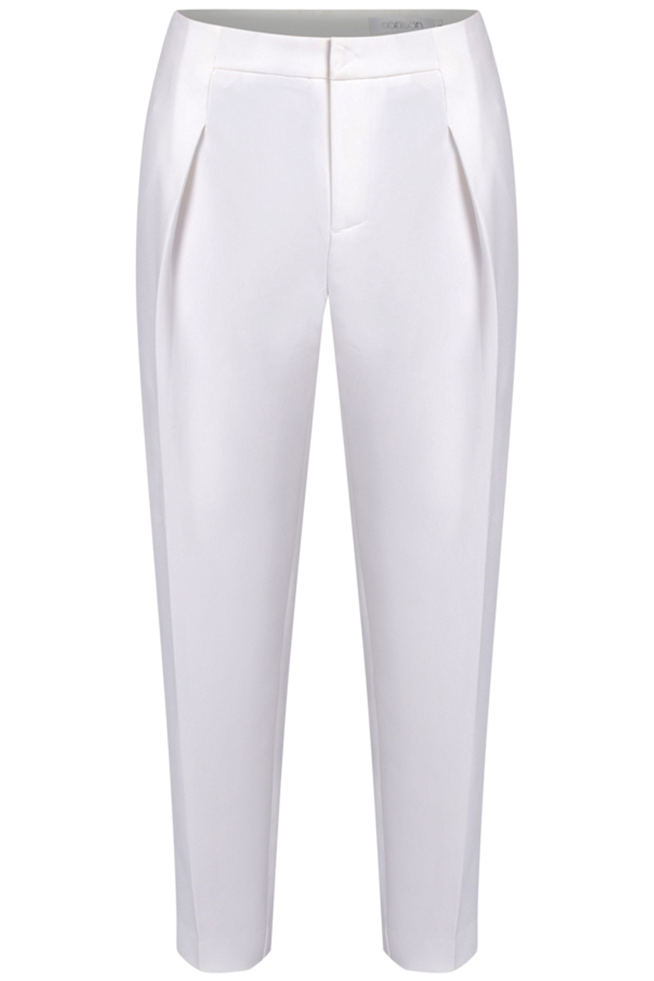 Quần cạp cao ống bom công sở màu trắng kem- Avarious Pants/ Cream White 2142