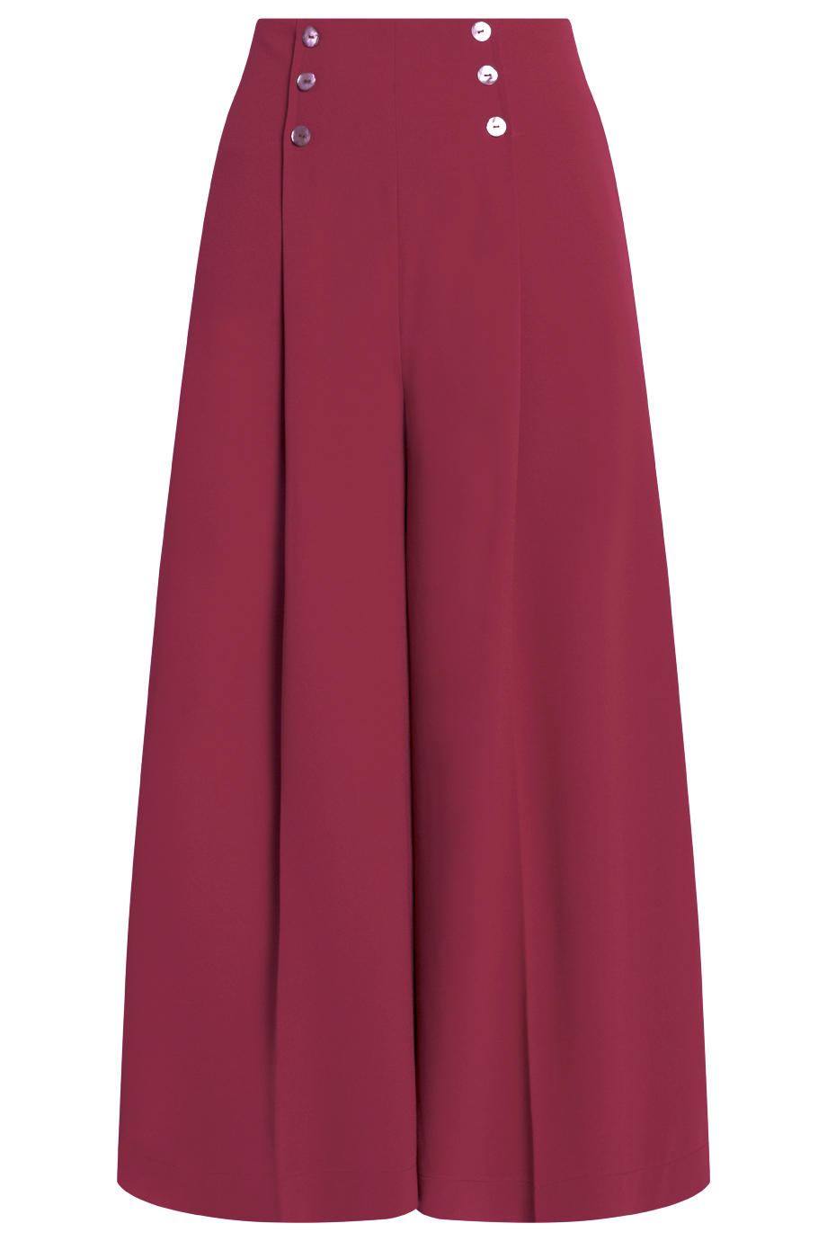 Sienna Ankle Palazzo Pants/ Burgundy