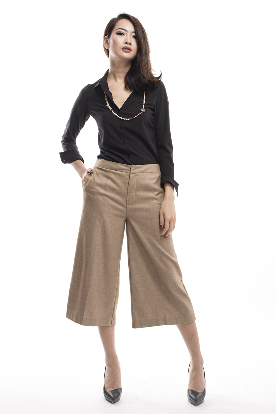 Quần Francine Cullottes Pants/ Beige