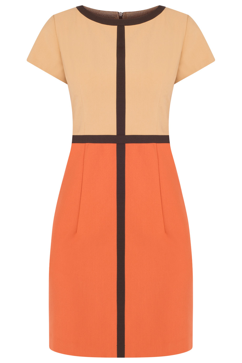 Denise Sheath Dress/Orange
