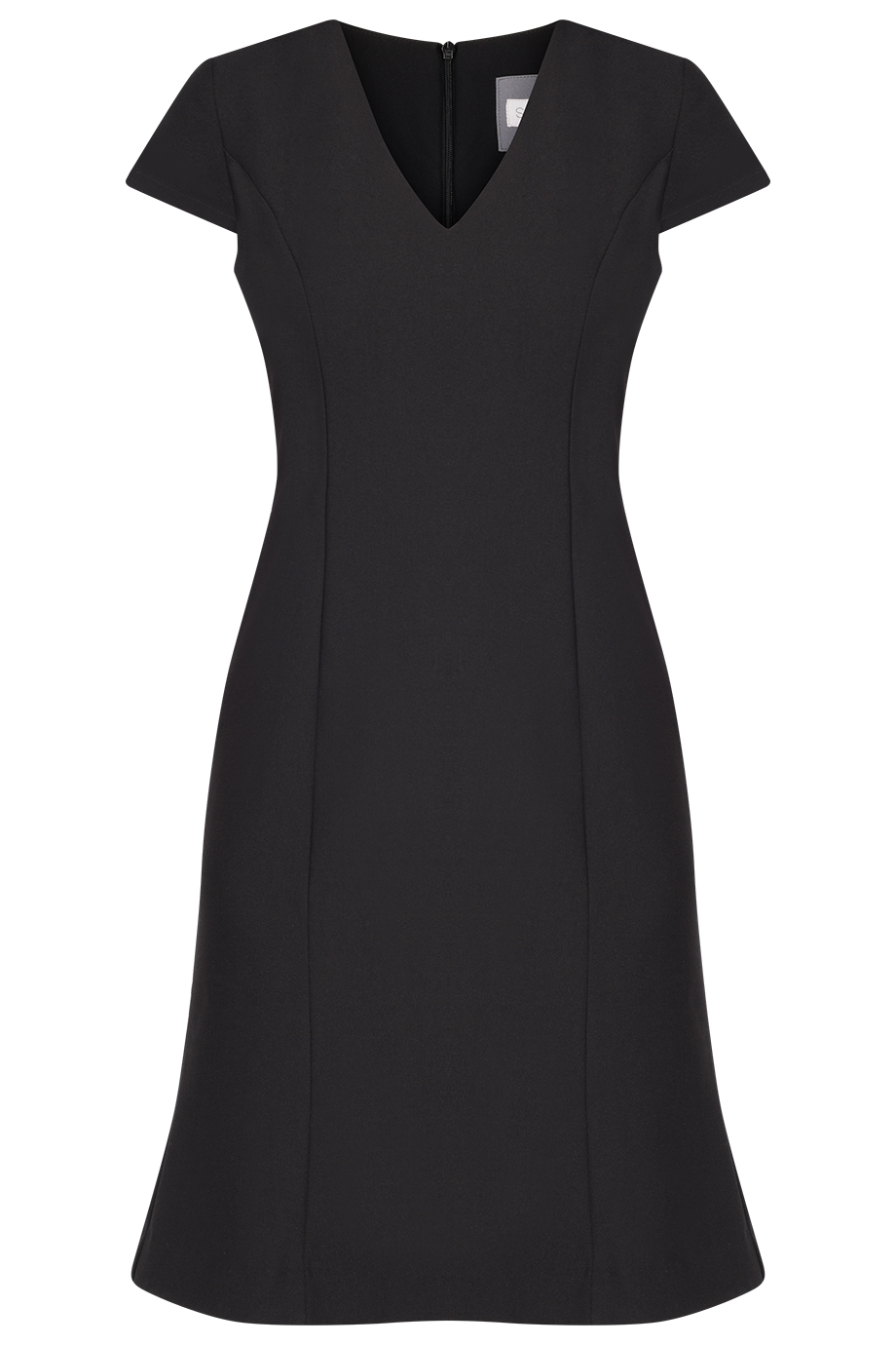 Olivia V-neck Dress/ Black