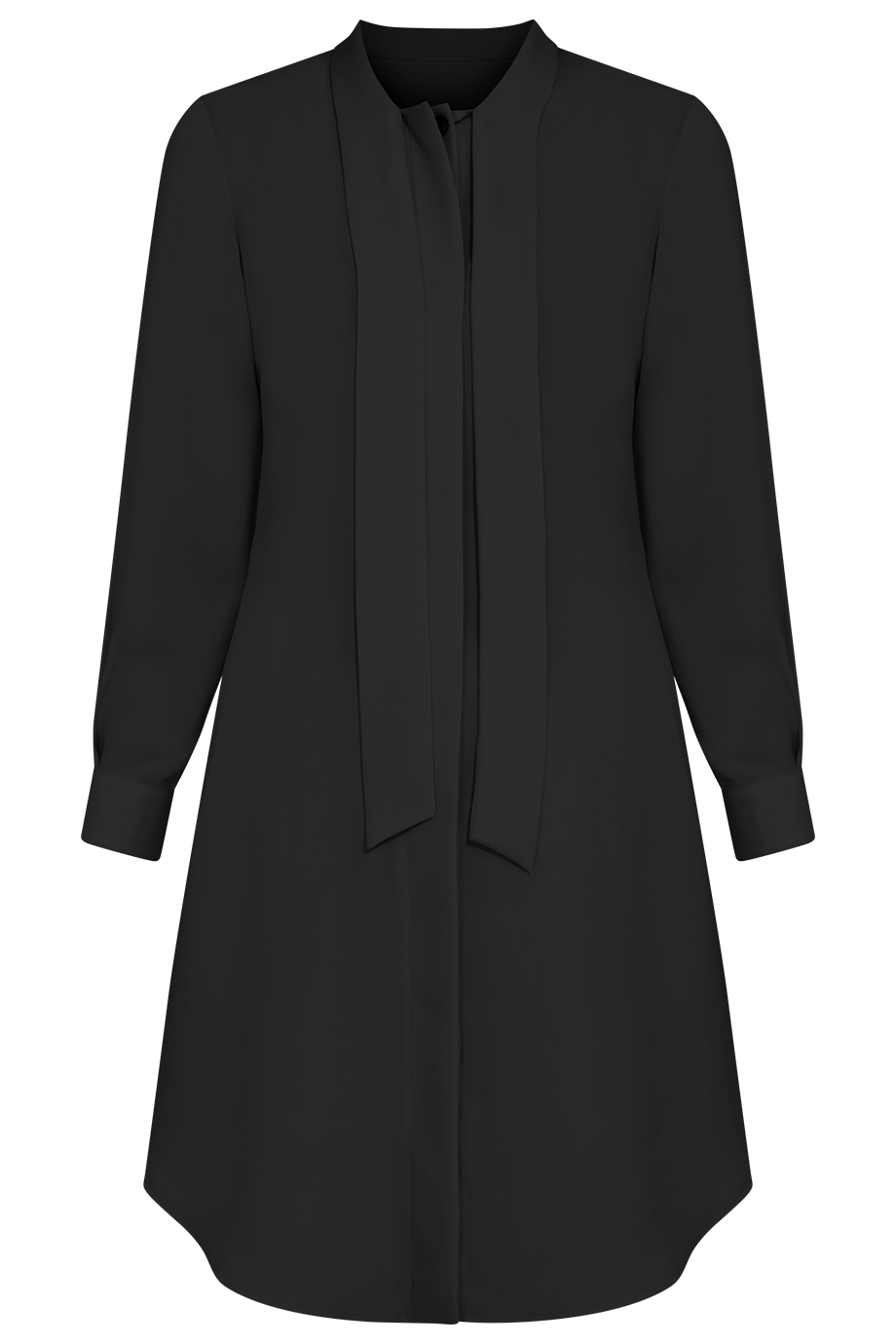 Charlotte Shirt Dress/ Black