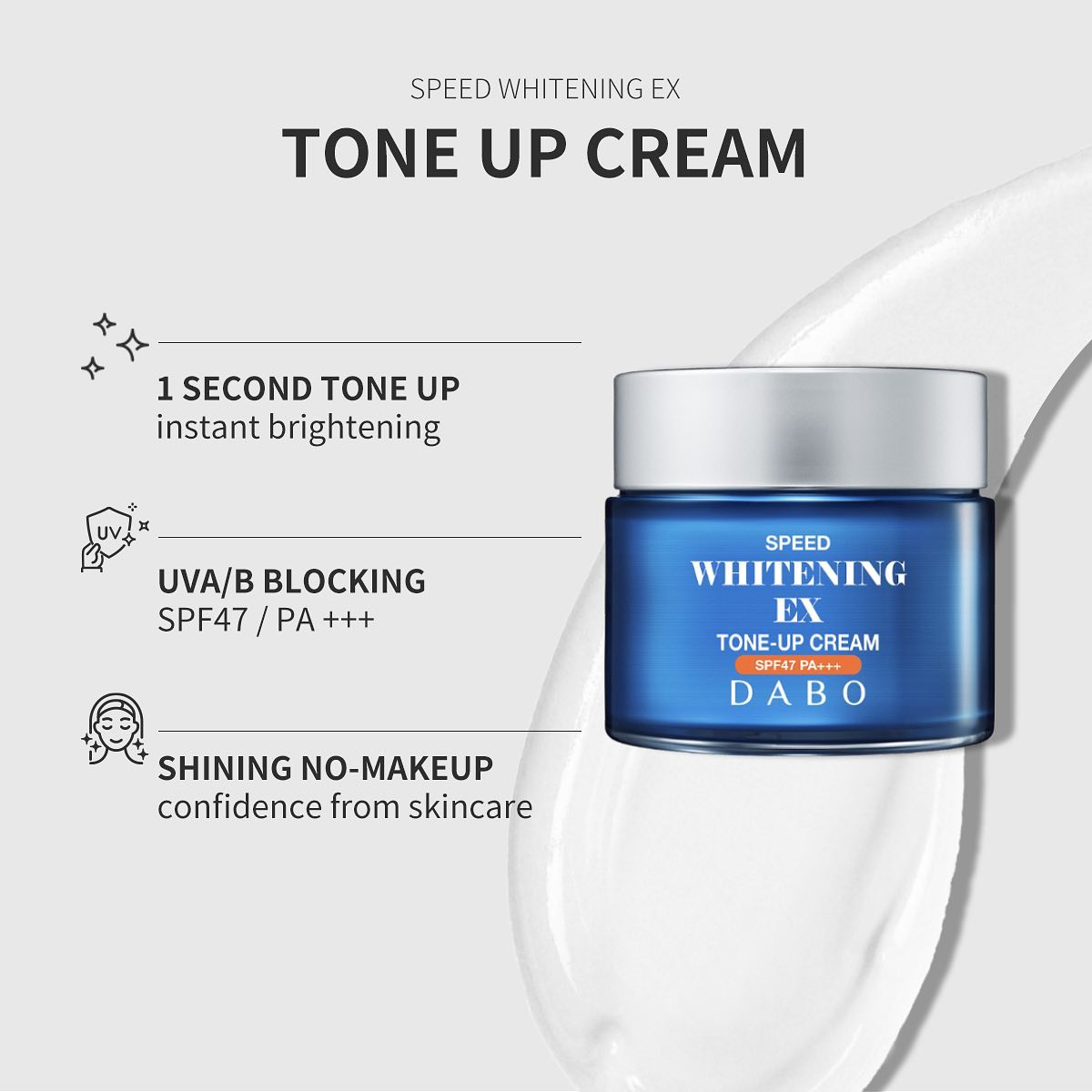 Kem dưỡng trắng da Dabo Speed Whitening Ex Tone-Up Cream | 5giay