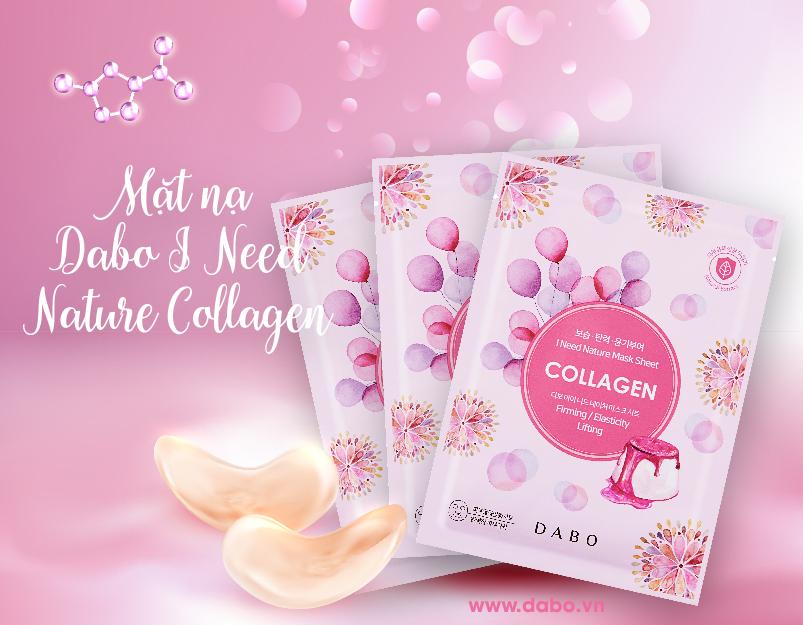 Mặt nạ dưỡng da cao cấp DABO I Need Nature 23g Dap-mat-na-collagen