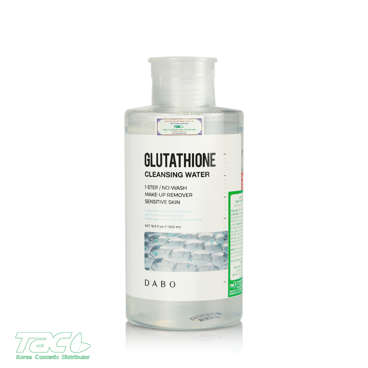 glutathione dạng nước NƯỚC TẨY TRANG CAO CẤP - DABO GLUTATHIONE CLEANSING WATER 500ML - DABO glutathione dạng nước NƯỚC TẨY TRANG CAO CẤP - DABO GLUTATHIONE CLEANSING WATER 500ML - DABO