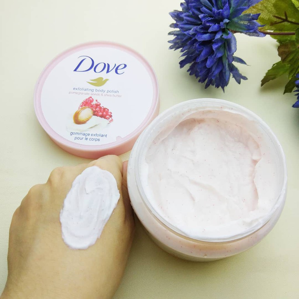 Tẩy Da Chết Body Dove Exfoliating Body Polish Hương Lựu Đỏ 225ml M34