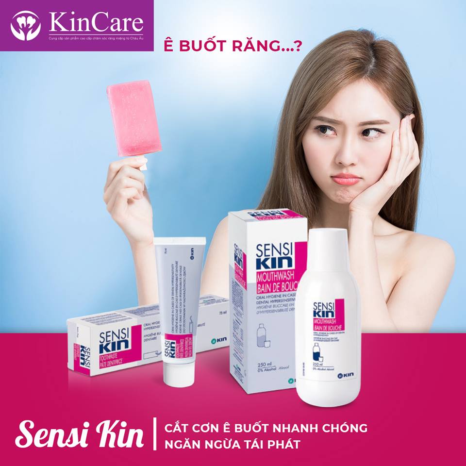 Nước súc miệng cho răng ê buốt, nhạy cảm