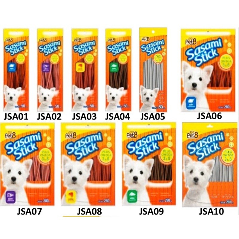 Snack Que Bánh Thưởng Cho Chó PET8 Sasami Stick
