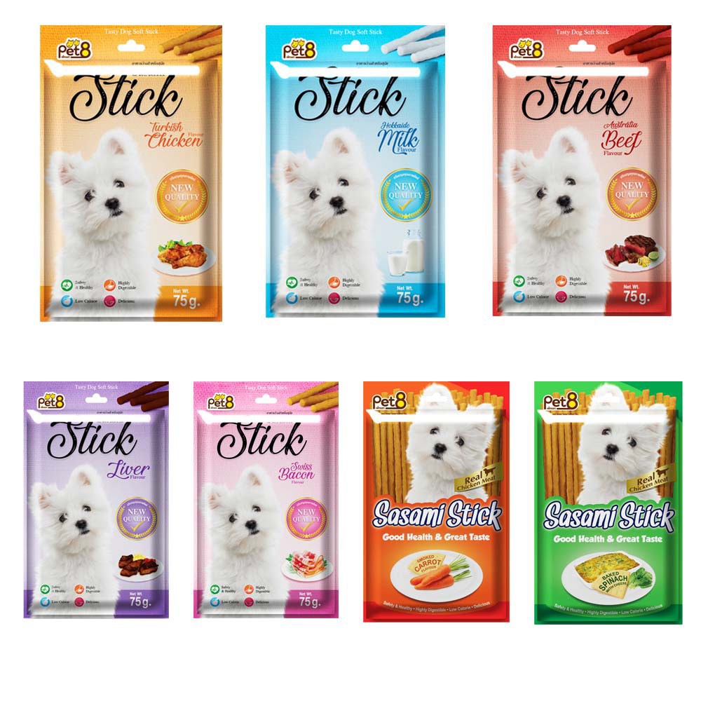 Pet8 JST03 Sasami Stick Beef 75g