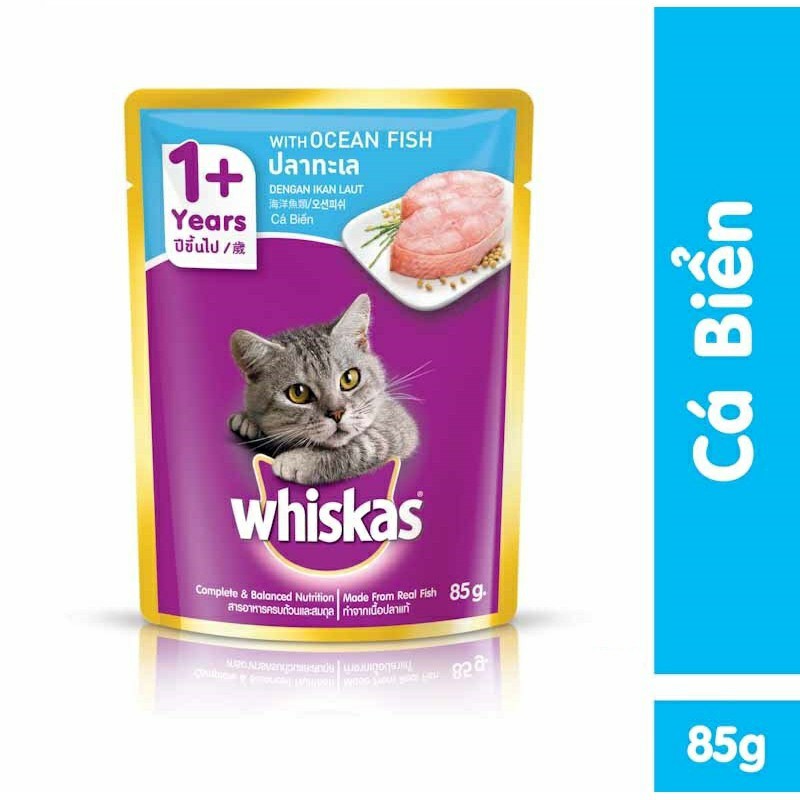 Pate Whiskas Cho Mèo - Vị Cá Biển 80g