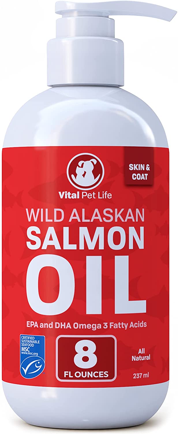 Dầu Cá Bổ Sung Omega Hỗ Trợ Làm Đẹp Lông Cho Thú Cưng Wild Alaskan Salmon Oil Omega 3 EPA DHA Liquid 237ml