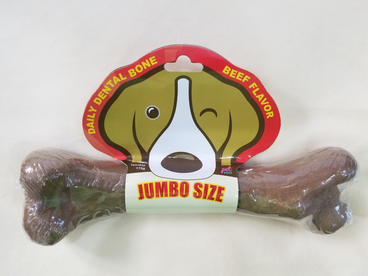 Pet2go Daily Dental Bone Beef Flavor Jumbo Size (175g)