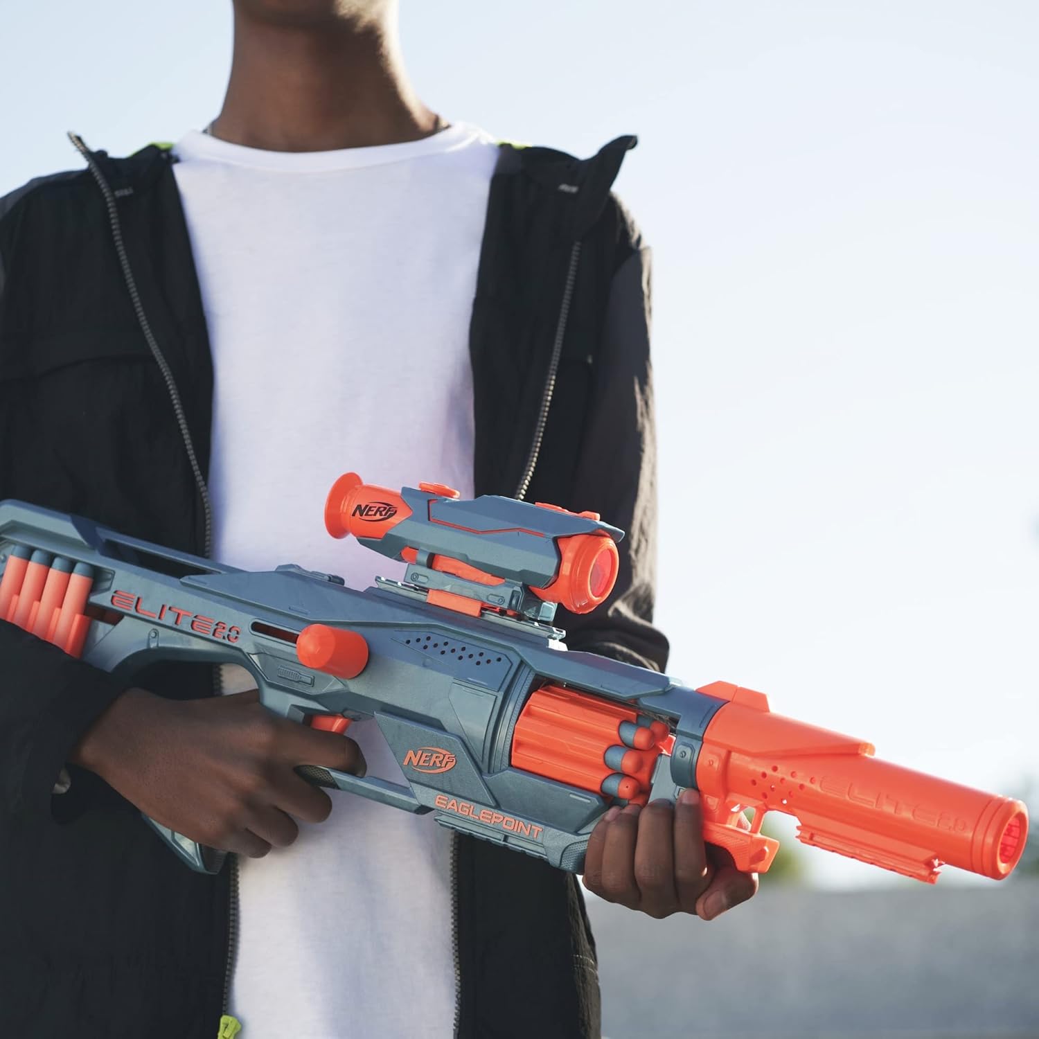 Súng đồ chơi NERF Elite 2.0 Eaglepoint RD-8 Blaster – Nòng trống 8 viên, bắn bằng cơ chế bolt action, kèm ống ngắm và nòng tháo rời