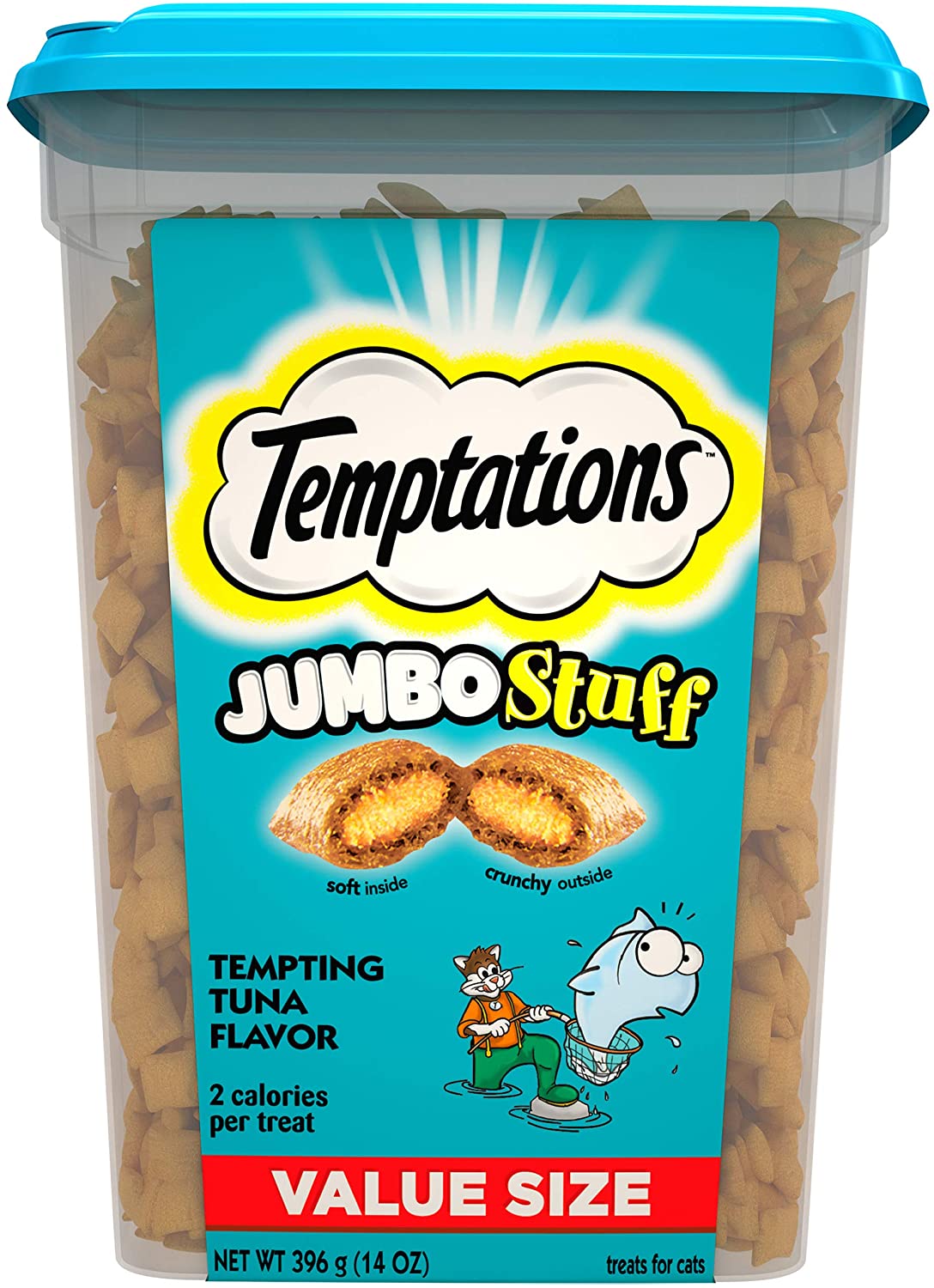 TEMPTATIONS JUMBO STUFF Crunchy and Soft Cat Treats Tempting