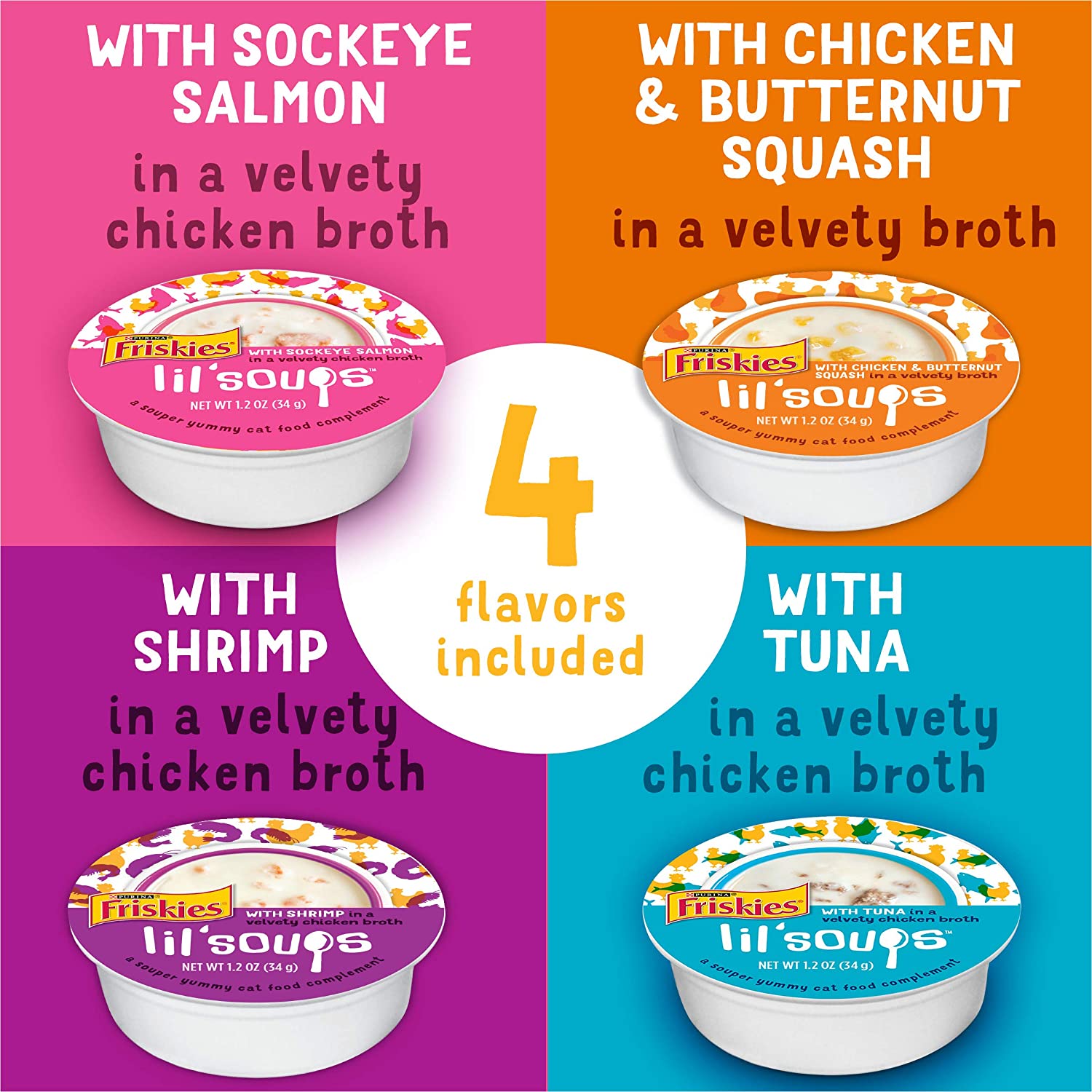 Purina Friskies Lil' Soups and Lil' Grillers Cat Complements PET