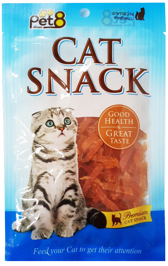 Pet8 JP01 Cat Snack Chicken Jerky Slice 50g