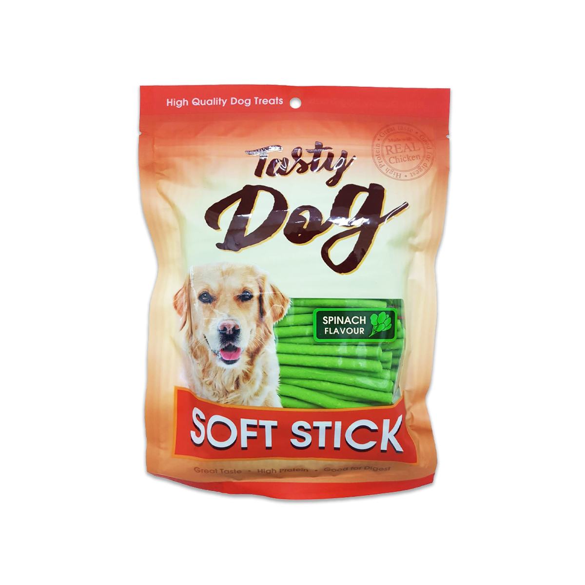 PET8 JST17 - Tasty Dog Soft Stick - Vị Rau Bó Xôi (Spinach) 450g