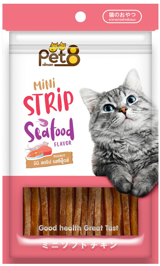 Pet8 JP04 Mini Strip Seafood 35g