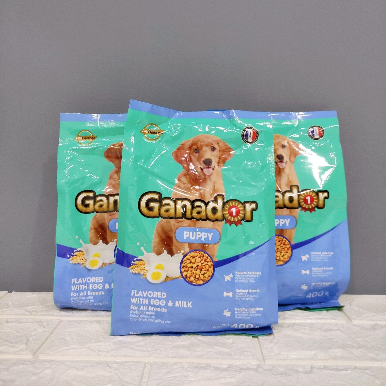 Ganador Premium Puppy Egg & Milk 3KG,  20kg ( 400gr x 50pc)