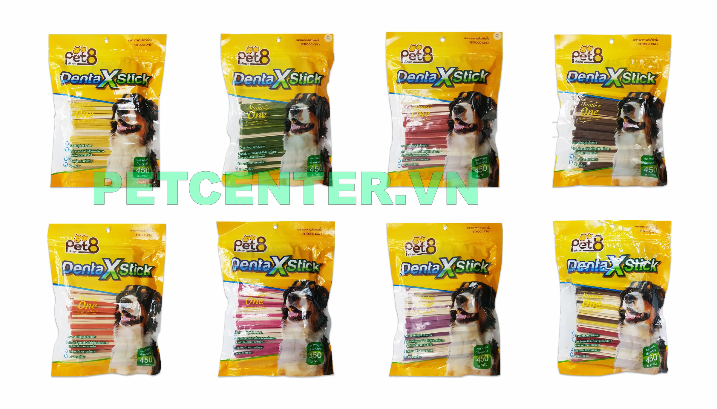 PET8 JDT06 - Denta X-Stick - Vị Dâu (Strawberry) 450g