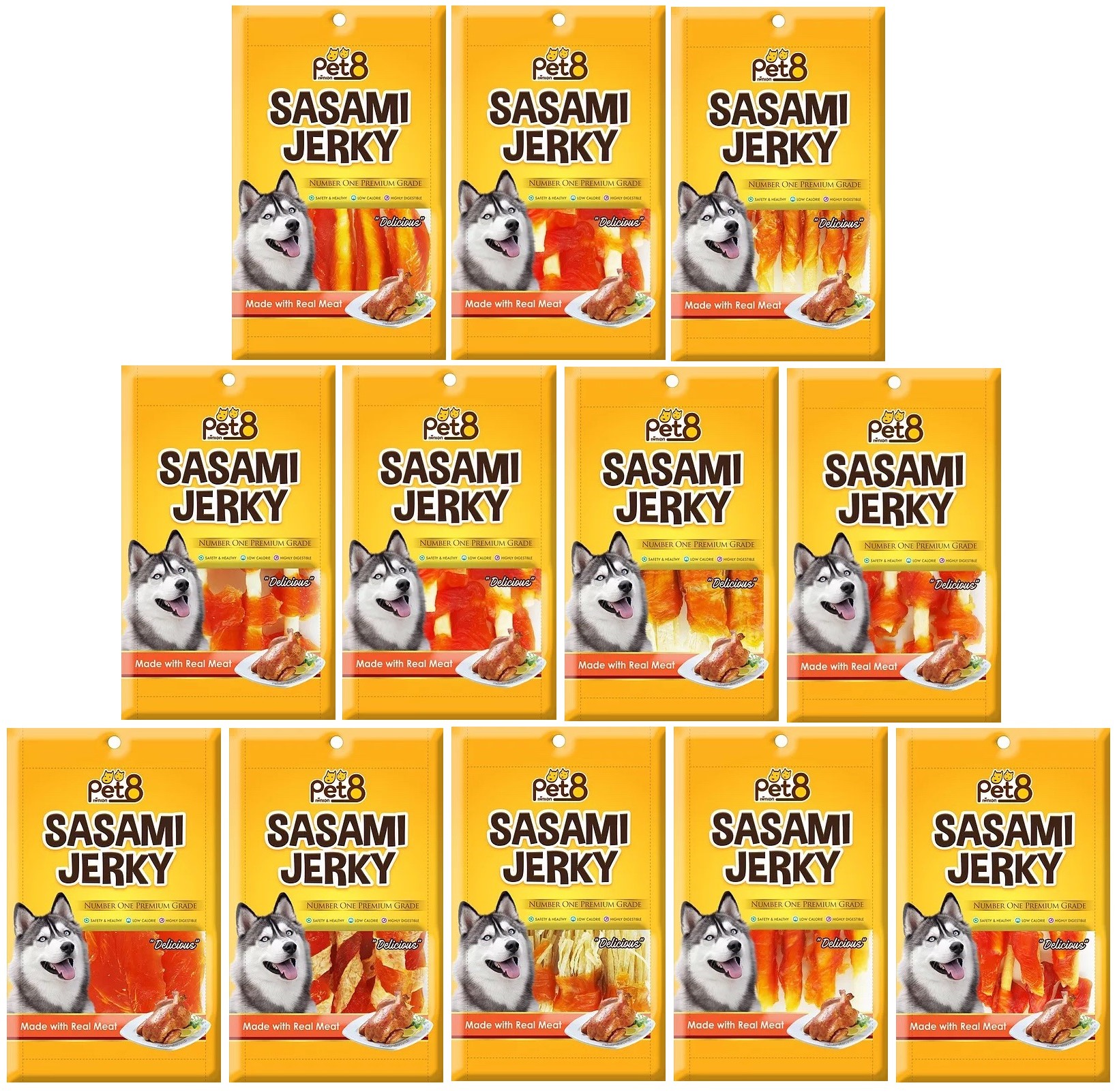 Pet8 JJ01 Sasami Jerky Chicken 50G