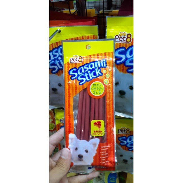 Snack Que Bánh Thưởng Cho Chó PET8 Sasami Stick