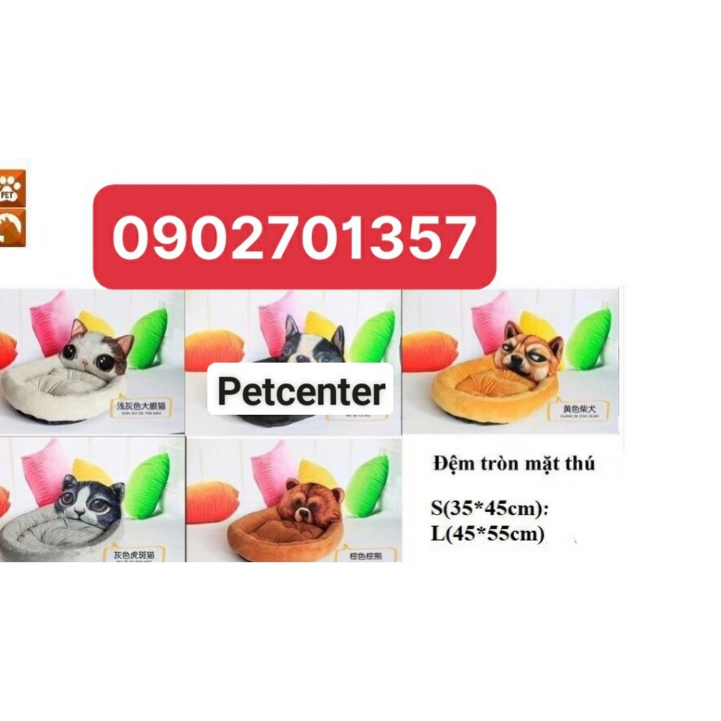 Nhà Ngủ - Ổ Nằm - Nệm Cho Chó Mèo Vải Lông Êm Ái Nhiều Kích Thước và Hình Dáng