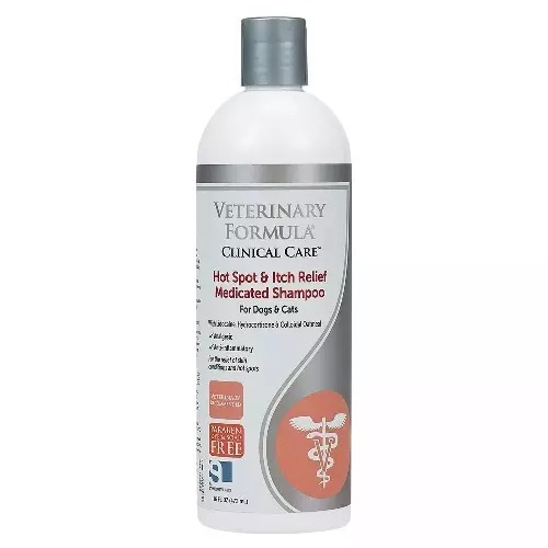 VETERINARY Hot Spot & Itch Relief Shampoo - Sữa Tắm Trị Ngứa & Mụn Nhọt Cho Chó & Mèo 473ml