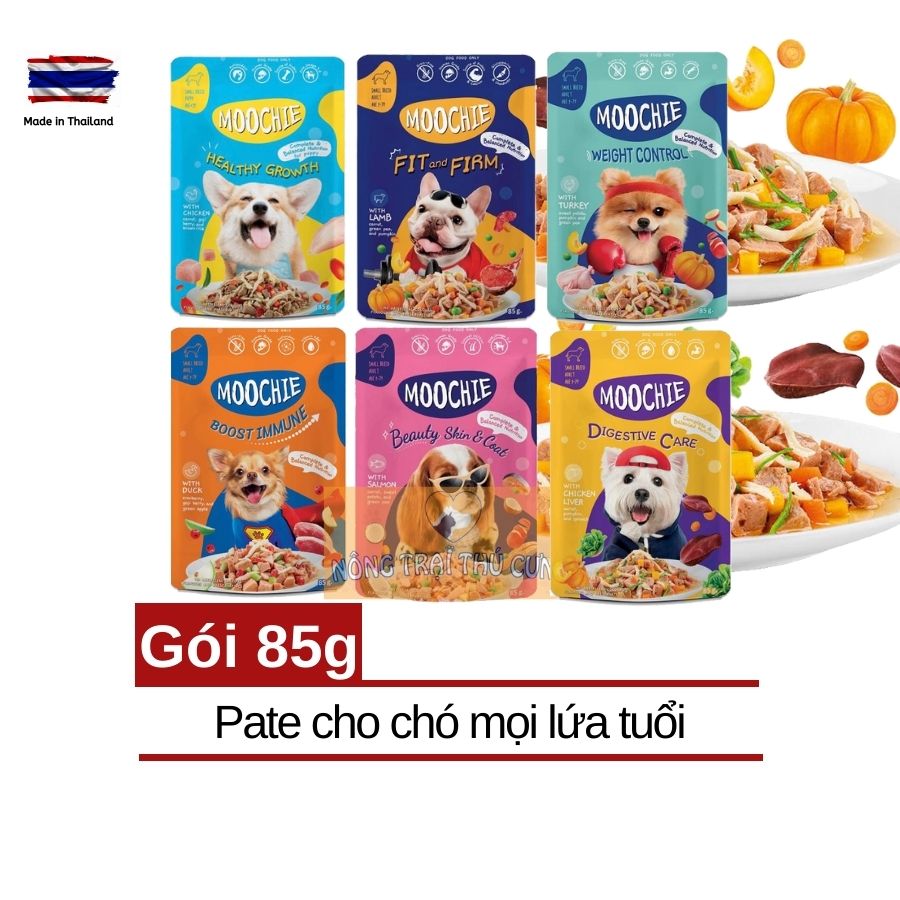 Pate Moochie dành cho Chó 85g mọi lứa tuổi nhập khẩu Thái Lan