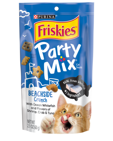 Bánh thưởng cho mèo - Friskies Party Mix Beachside Crunch 60g - Hàng Mỹ