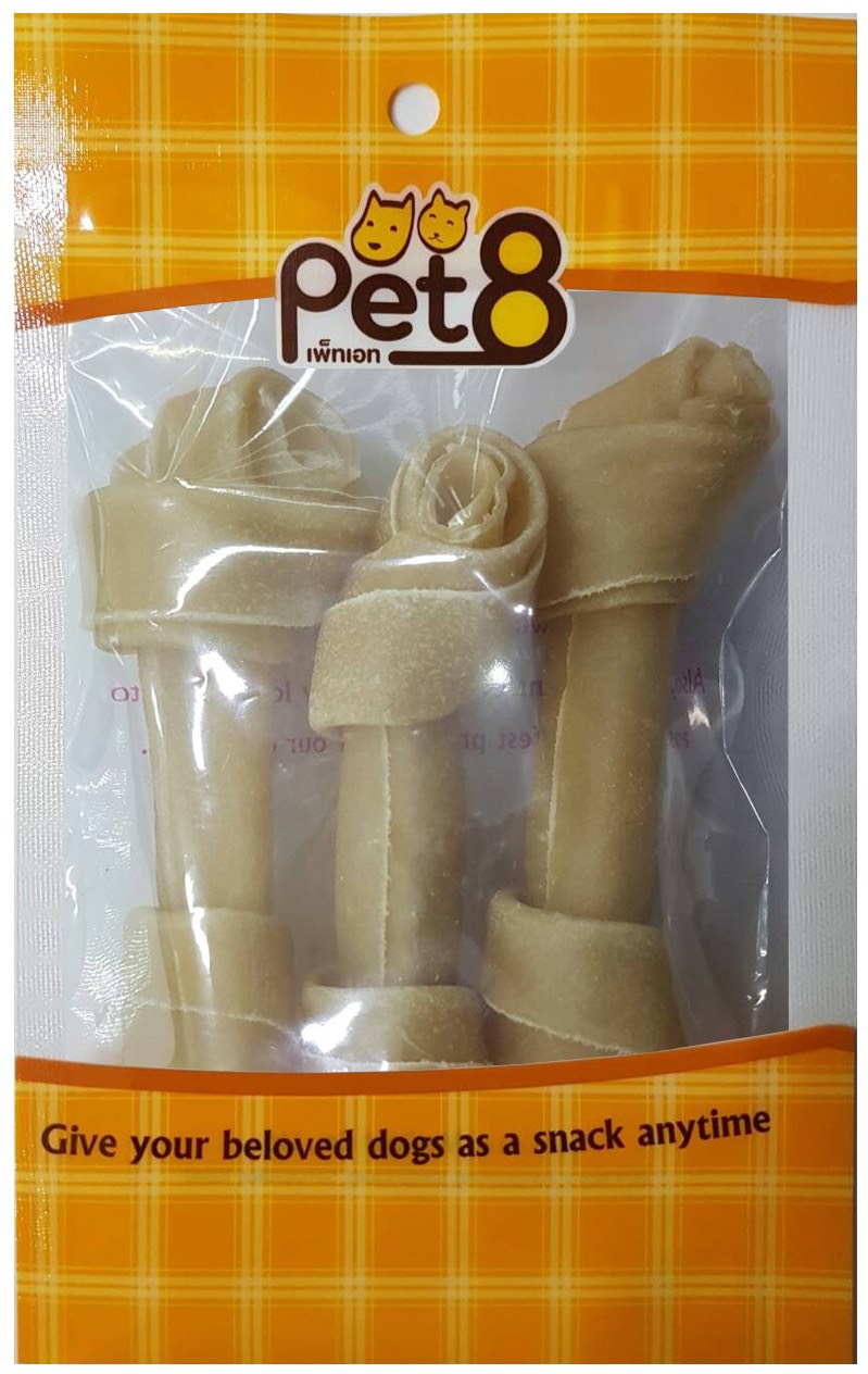 Pet8 HS02 Bone Rawhide 4-4.5