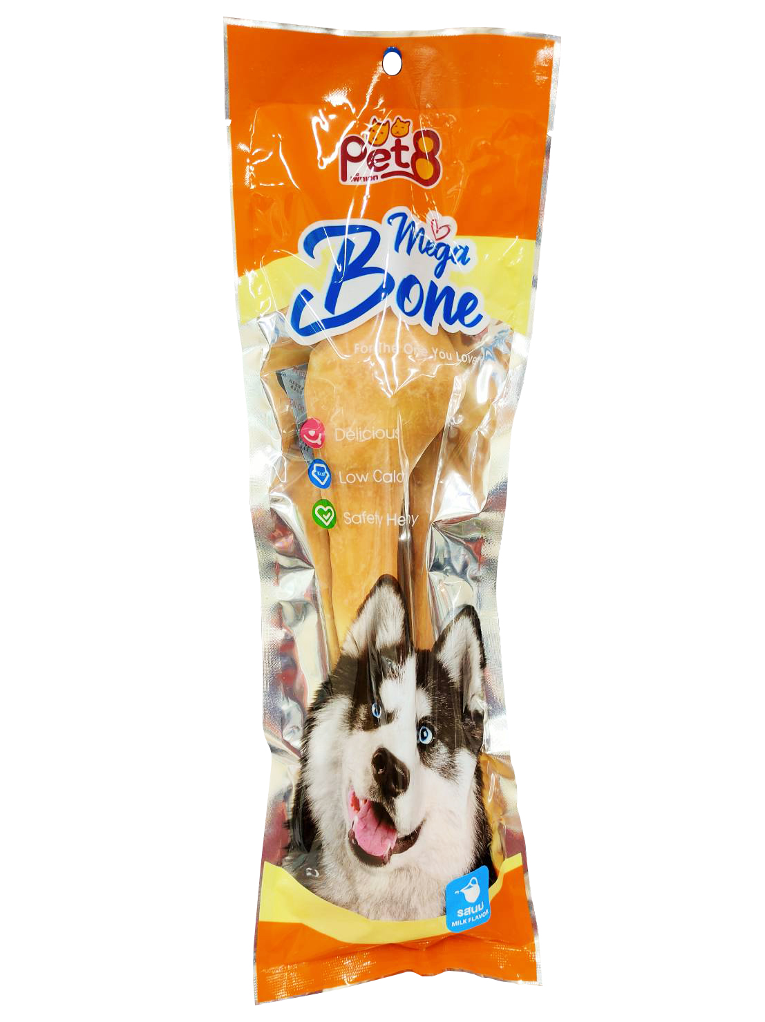 Pet8 JJM02 Mega Big Bone 10" Glaze - Milk 25.5 CM