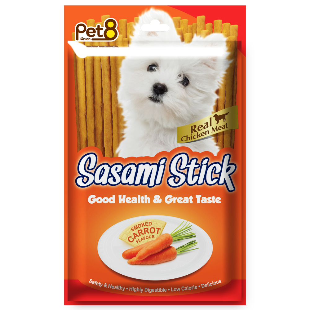 Pet8 JST06 Sasami Stick Baked Carrot 75g