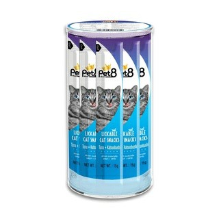 Pet8 KA55- Súp Thưởng Cá Ngừ + Katsuobushi Cho Mèo 36 Thanh